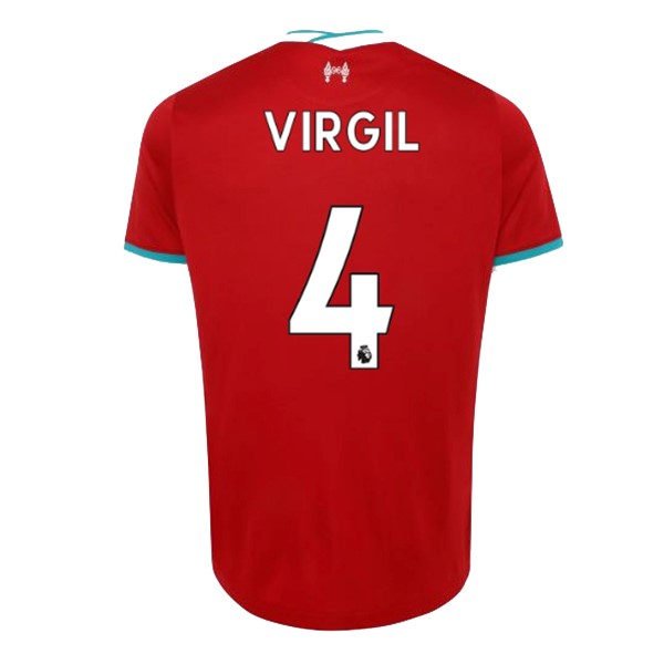 Maglia Liverpool NO.4 Virgil Prima 20/21 Rosso